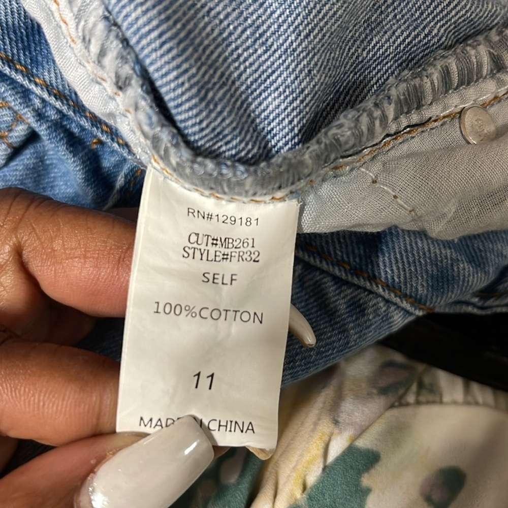 NWT Fashion Nova smiley face jeans size 11 - Picture 6 of 6